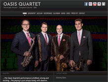 Tablet Screenshot of oasisquartet.com
